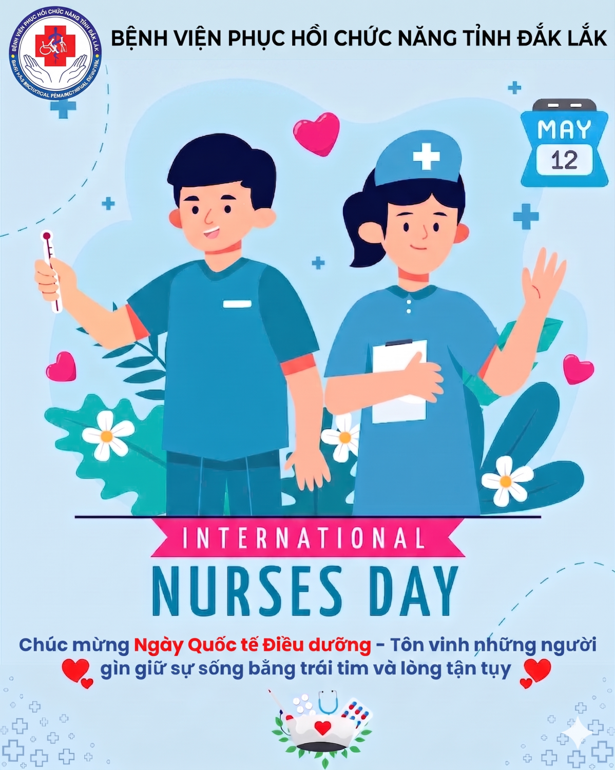 CHÚC MỪNG NGÀY QUỐC TẾ ĐIỀU DƯỠNG 12/5